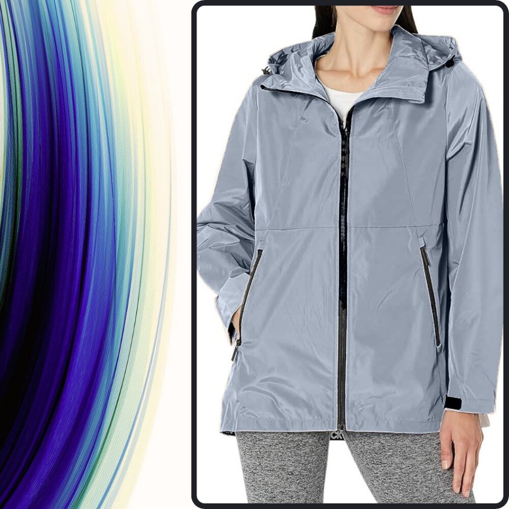 NEW w/o TAGS Calvin Klein Performance Water Repellent Hooded Jacket (size M)